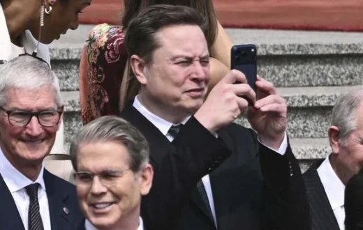 Potret Elon Musk temani Trump ke China saat pertemuan di Beijing.