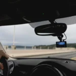 Proses memasang dashcam mobil sendiri pada bagian kaca depan kendaraan dengan rapi